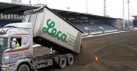 Delivery of expanded clay